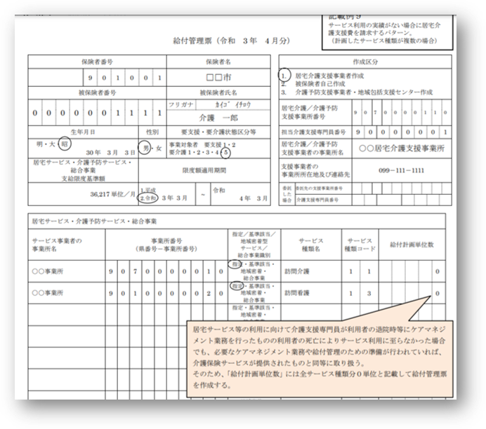 速報 21年度 令和3年度 介護報酬改定 居宅介護支援編 立てよケアマネ 記入例 文例 文言フリー